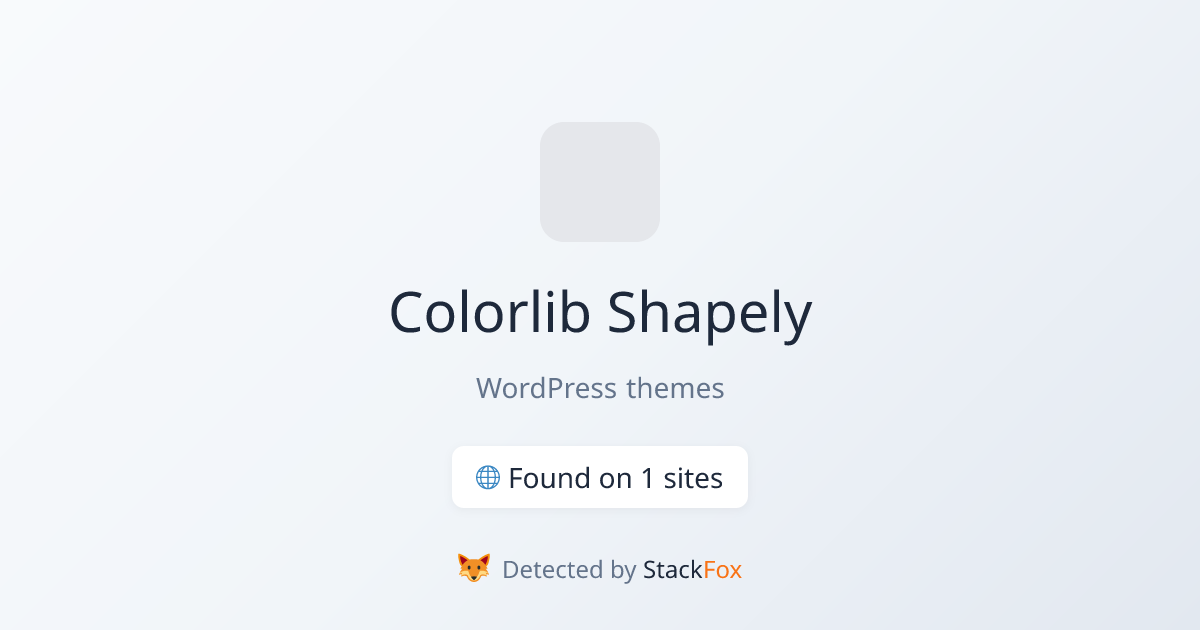 Colorlib Shapely - WordPress themes | StackFox | StackFox